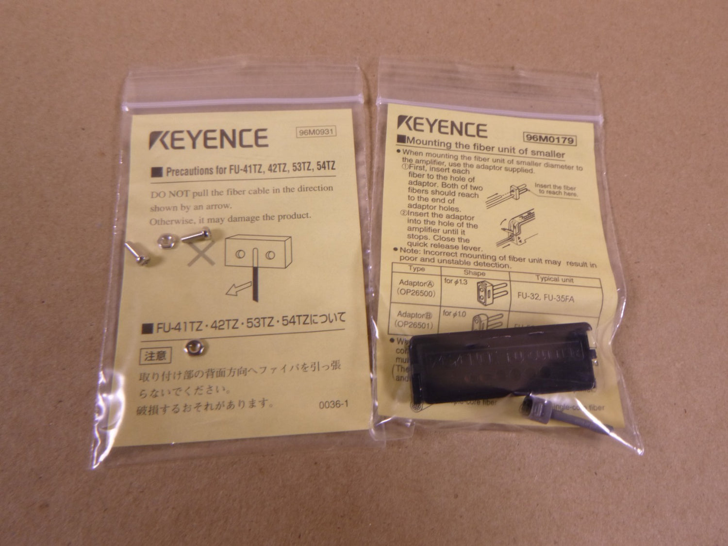 FU-41TZ KEYENCE Fiber Optic Sensor FU41TZ OEM | Electrical MRO Replacement Parts &amp; Components and Commercial Electrical Supplies Company