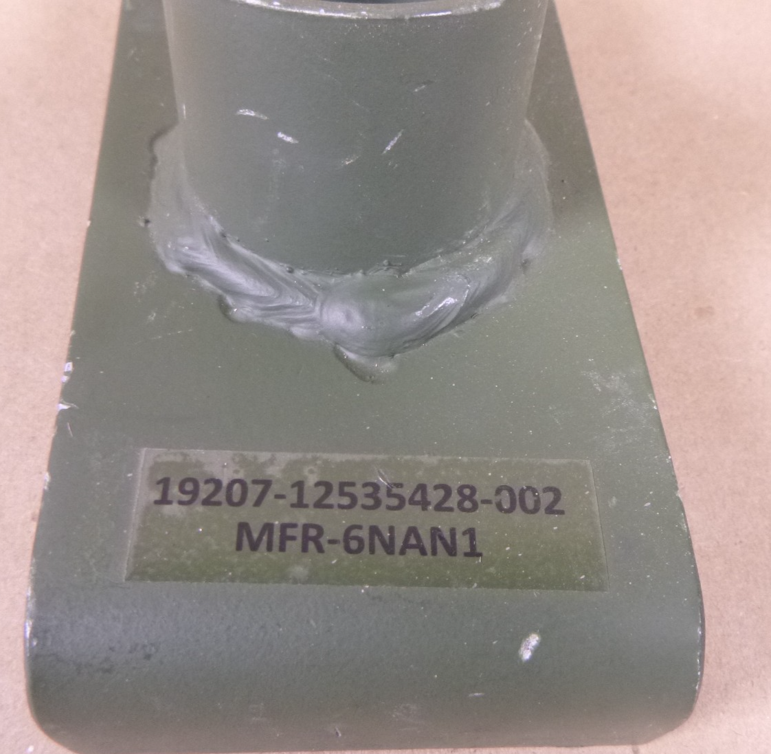 FMTV LMTV Angle Saddle Jack Adapter 20-Ton 12542741-002 Green , 5120-01-609-8724 | Genuine FMTV Replacement Parts, LMTV Parts For Sale and Military Surplus Medium Tactical Vehicle Parts &amp; Components