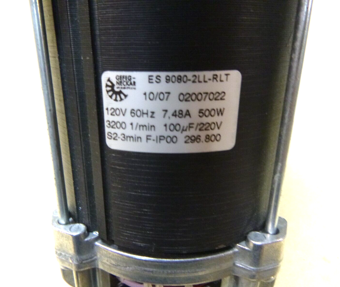 Gefeg-Neckar Single-phase asynchronous motor Es 9080-2LL-RLT W/ Reducer | Industrial Electric Motors, Pumps &amp; Parts