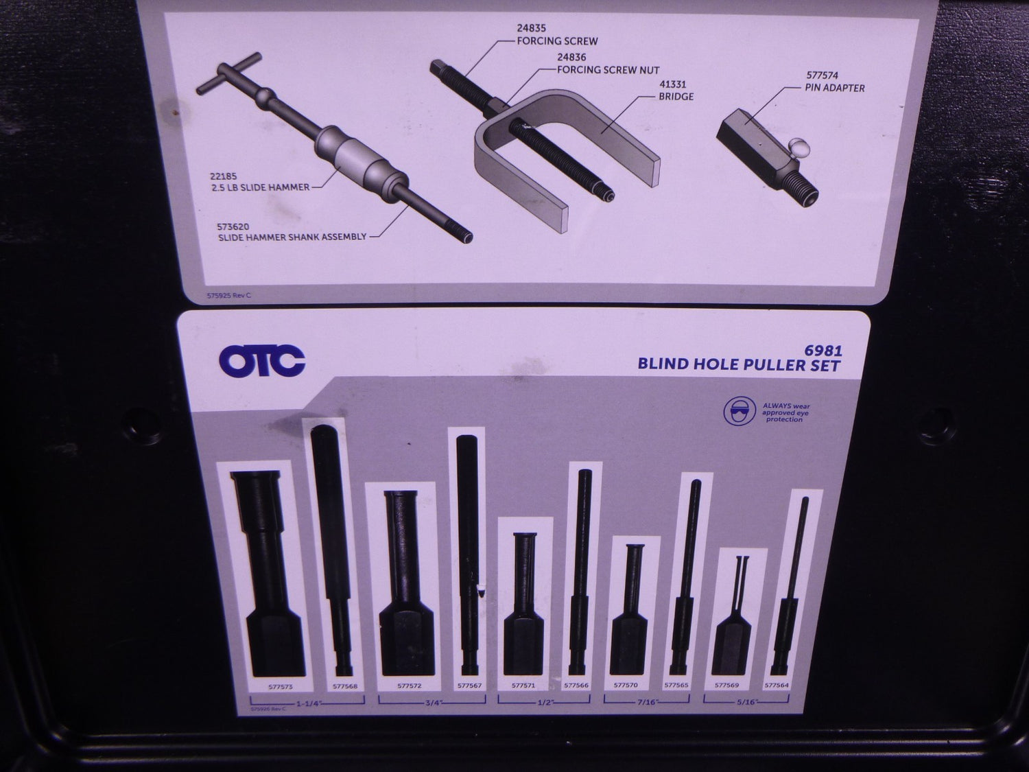 USED OTC 6981 Blind Hole Puller Set (Made In USA) *Missing 1 Piece* | Industrial MRO Tools and Replacement Industrial Equipment Components