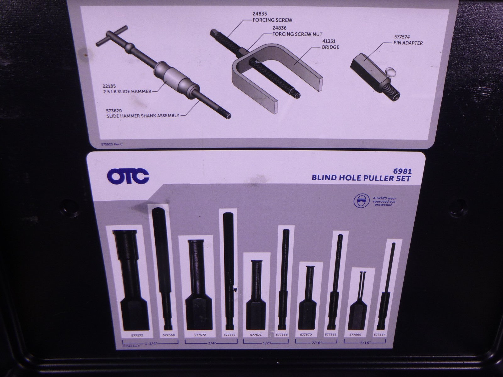 USED OTC 6981 Blind Hole Puller Set (Made In USA) *Missing 1 Piece* | Industrial MRO Tools and Replacement Industrial Equipment Components