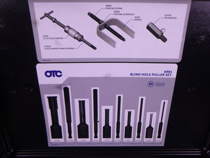 USED OTC 6981 Blind Hole Puller Set (Made In USA) *Missing 1 Piece* | Industrial MRO Tools and Replacement Industrial Equipment Components