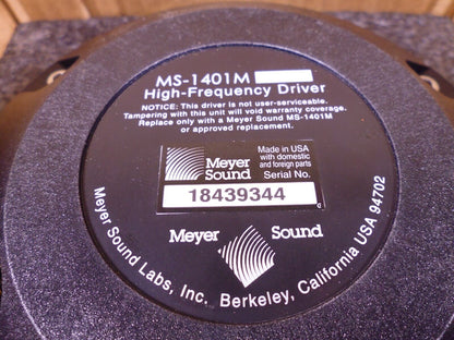 Meyer Sound MS-1401M 3-inch Diaphragm High-Frequency Exit Driver , 40.076.037.01 | Electrical MRO Replacement Parts &amp; Components and Commercial Electrical Supplies Company