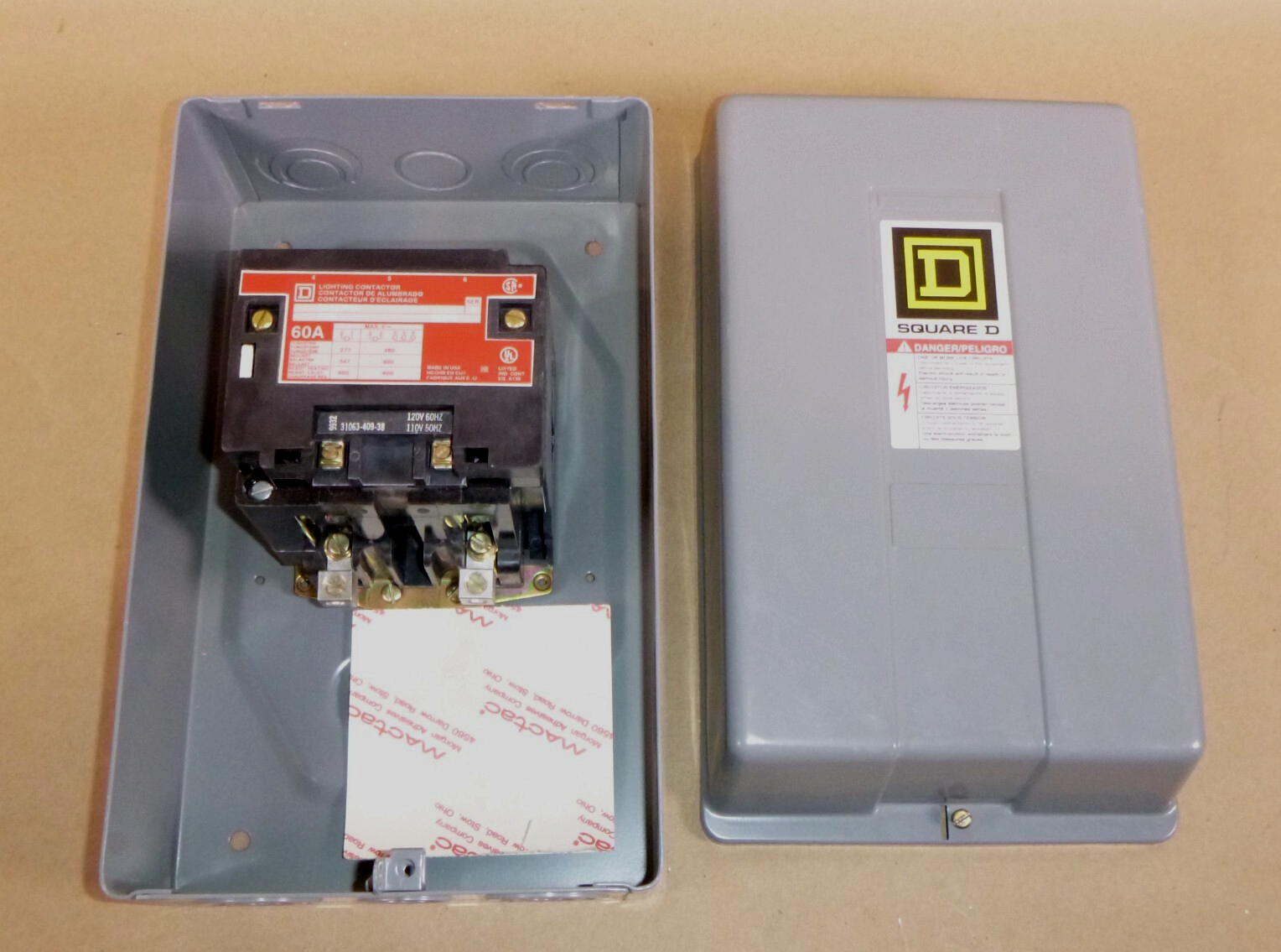 Square D 8903SPG1 Lighting Contactor 60 AMP 120V Coil W/ Enclosure | Electrical MRO Replacement Parts &amp; Components and Commercial Electrical Supplies Company