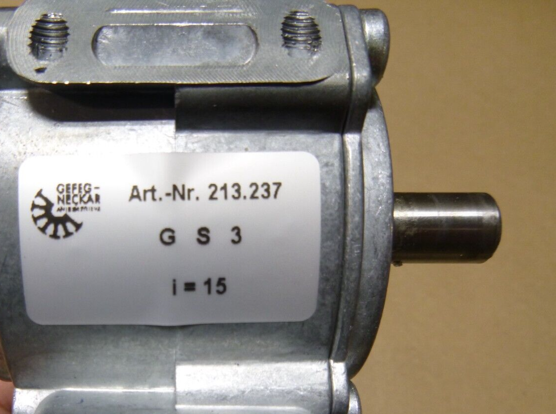 Gefeg-Neckar Single-phase asynchronous motor Es 9080-2LL-RLT W/ Reducer | Industrial Electric Motors, Pumps &amp; Parts