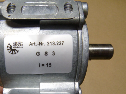 Gefeg-Neckar Single-phase asynchronous motor Es 9080-2LL-RLT W/ Reducer