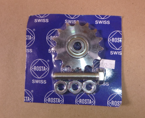 Rosta 40BB15 Idler Sprocket For SE18 Tensioner 06510002, 10 mm Bore W/ Hardware | Industrial MRO Replacement Parts, Manufacturing Machine Parts & Components, Heavy Equipment Parts Supplier