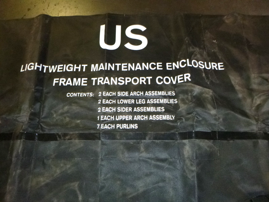 Lightweight Maintenance Enclosure LME Frame Transport Cover 8340-01-475-9504 | Industrial MRO Replacement Parts, Manufacturing Machine Parts & Components, Heavy Equipment Parts Supplier