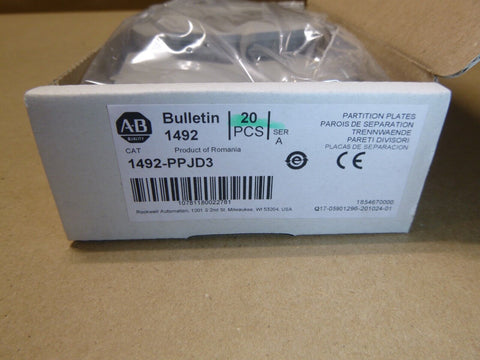 (740 Pcs) New in Box Allen-Bradley 1492-PPJD3 IEC Terminal Block Partition Plate