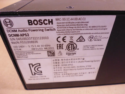 Genuine Bosch DCNM-APS2 DCNM Audio Processor And Powering Switch DICENTIS | Electrical MRO Replacement Parts &amp; Components and Commercial Electrical Supplies Company