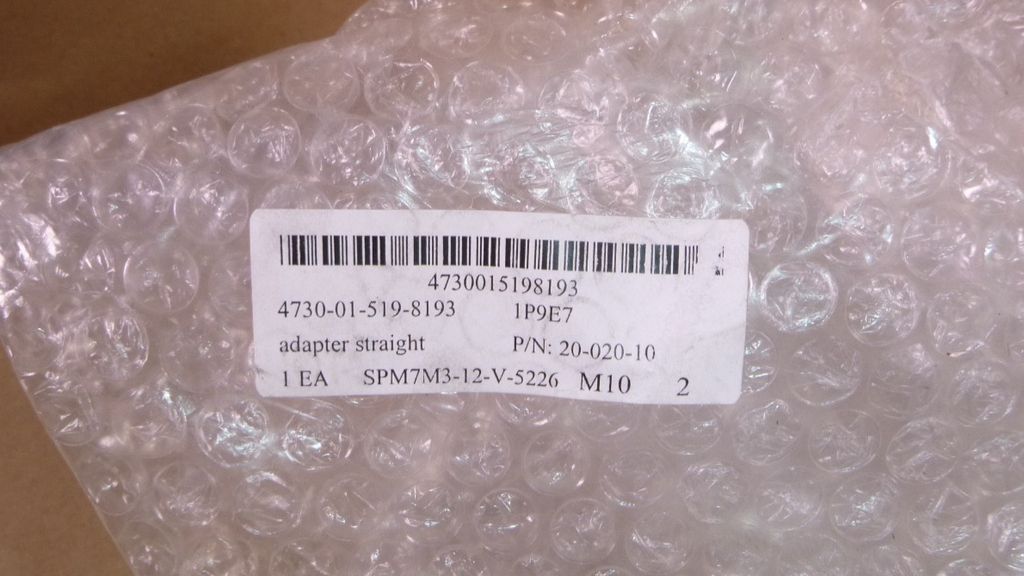 USGI Konrad Marine Straight Adapter 20-020-1050, 4730-01-519-8193 | Industrial MRO Replacement Parts, Manufacturing Machine Parts & Components, Heavy Equipment Parts Supplier