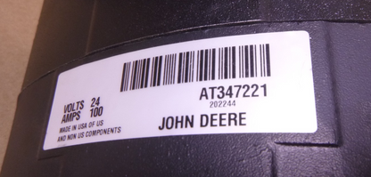 *READ* OEM John Deere AT347221 24V 100A Alternator For 444K 524K 624K Genuine | Industrial Tractor Parts Supplier and Surplus Tractor Parts &amp; Accessories