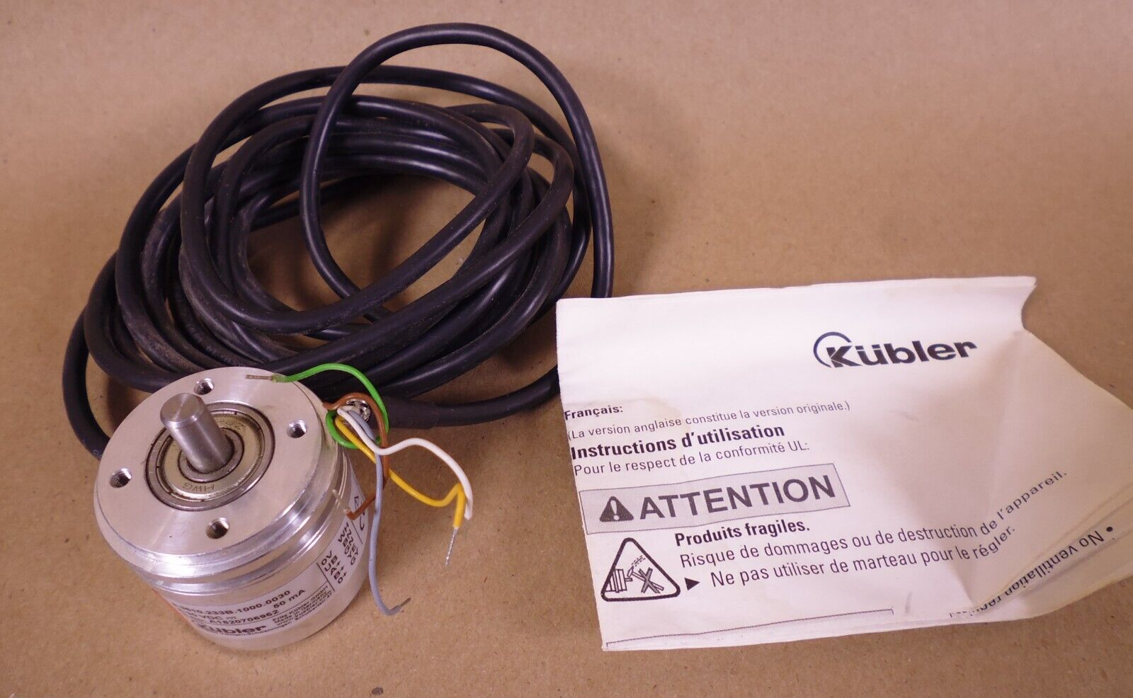 Kubler 8.3610.233B.1000.0030 Incremental Encoder 8-30VDC 50mA | Industrial Electric Motors, Pumps &amp; Parts