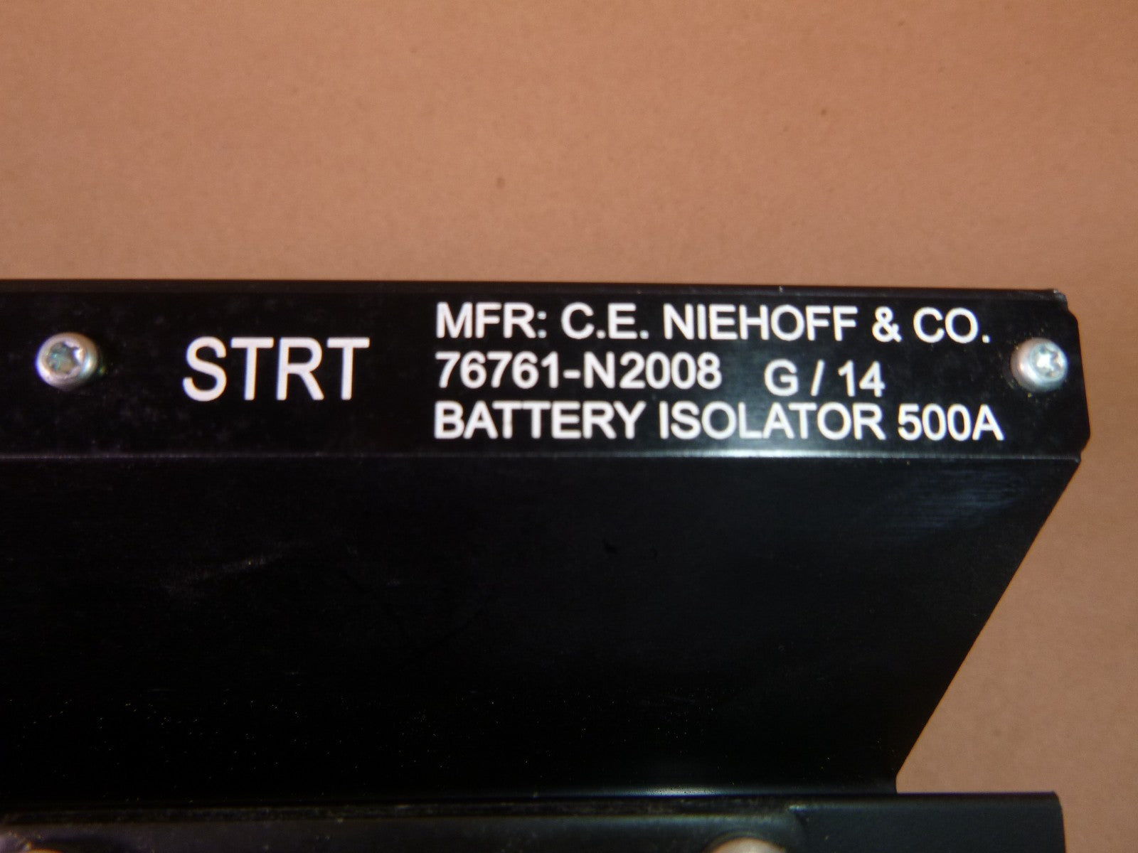 *DENT* USGI Military MRAP 500 Amp C.E. NIEHOFF Battery Isolator 76761-N2008 | Genuine FMTV Replacement Parts, LMTV Parts For Sale and Military Surplus Medium Tactical Vehicle Parts &amp; Components