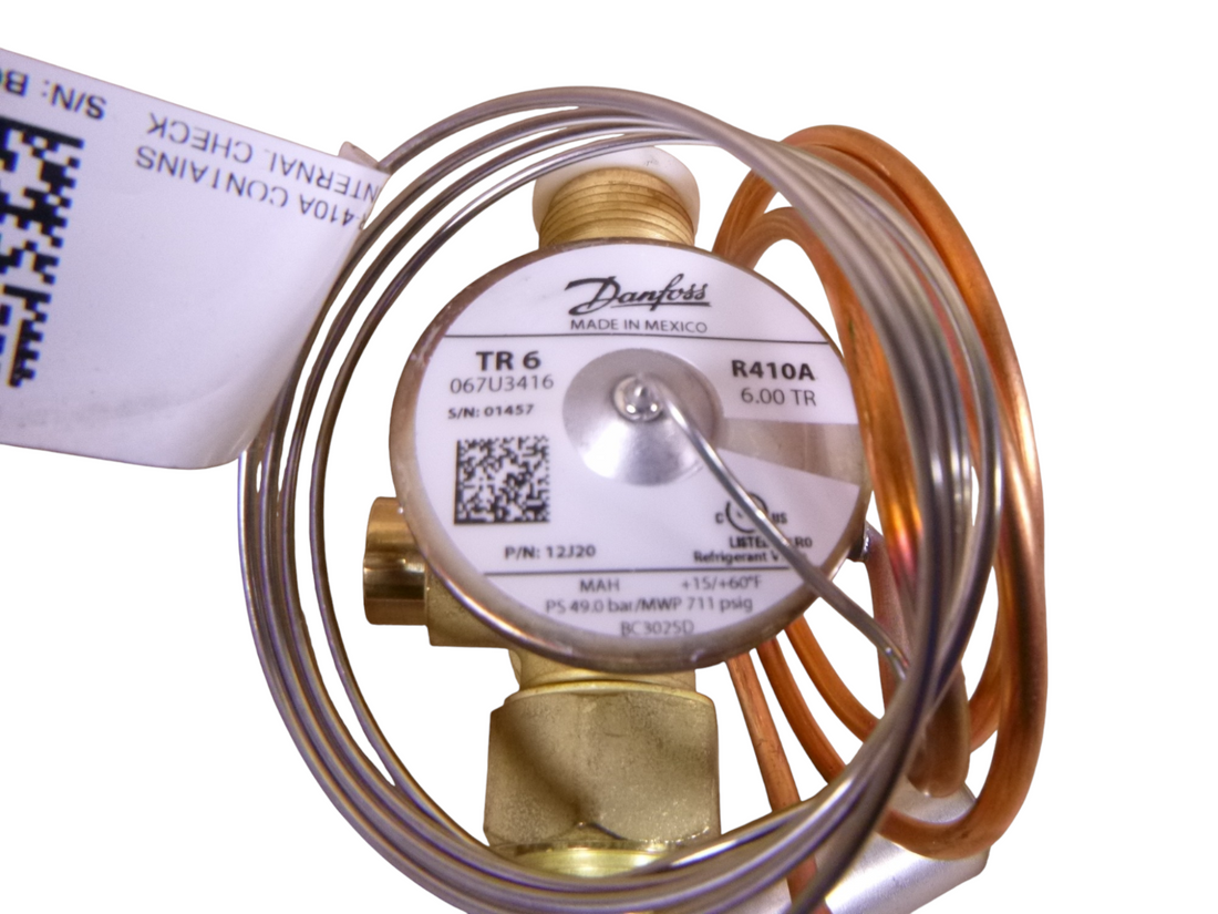 Danfoss 067U3416 12J20 Thermostatic Expansion Valve TR6 6 Ton For 3.5 To 5 Ton | Electrical MRO Replacement Parts &amp; Components and Commercial Electrical Supplies Company