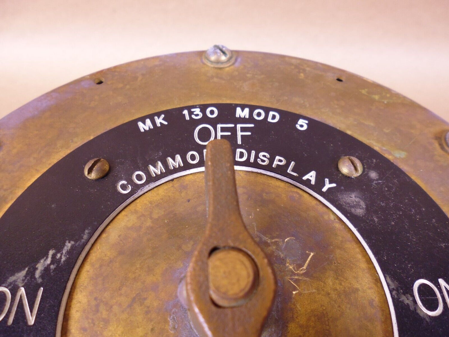 Naval Sea Marine F6891201-017H MK 130 MOD 5 On/Off Common Display Switch *UNTESTED* | Electrical MRO Replacement Parts &amp; Components and Commercial Electrical Supplies Company