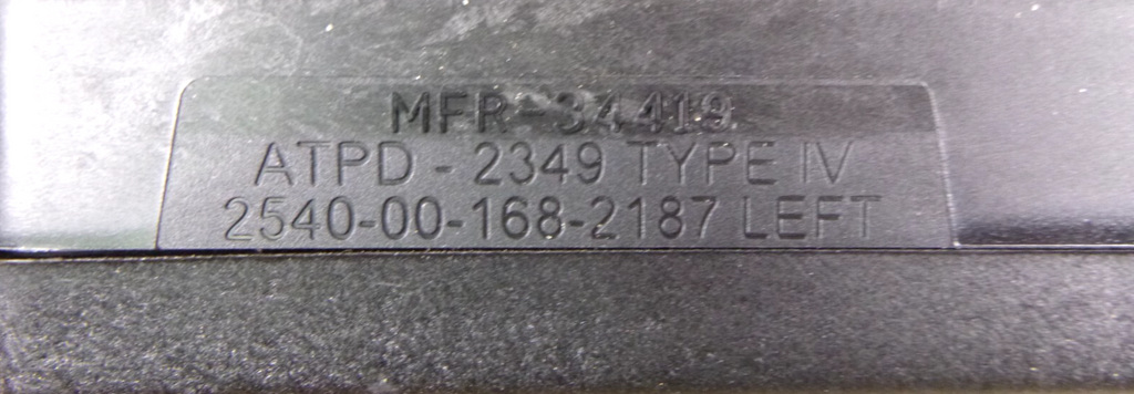 USGI FMTV Black Composite Rearview Mirror (LH) A52432-3-L, 2540-00-168-2187 | Genuine FMTV Replacement Parts, LMTV Parts For Sale and Military Surplus Medium Tactical Vehicle Parts & Components