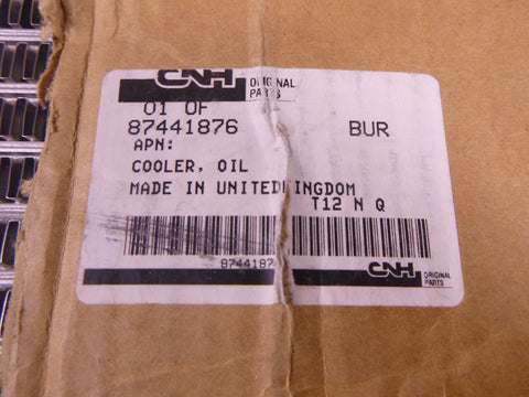 Genuine CNH Case 87441876 Oil Cooler For 580M 580N 586G 588G 590SM 570NXT OEM | Industrial Tractor Parts Supplier and Surplus Tractor Parts & Accessories