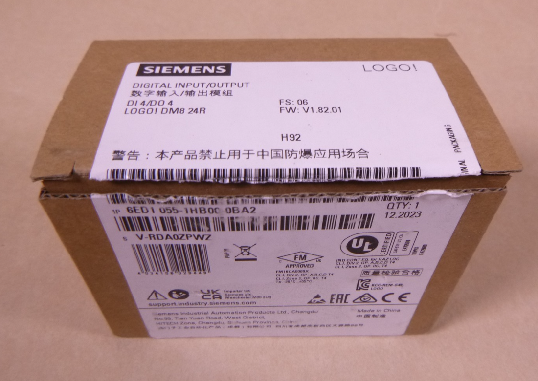 SIEMENS 6ED1055-1HB00-0BA2 Logic Module Digital Input Output | Electrical MRO Replacement Parts &amp; Components and Commercial Electrical Supplies Company