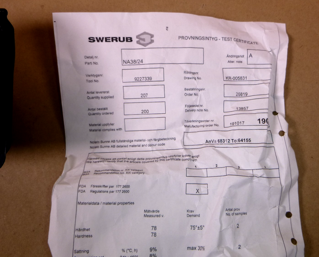 NA38/24 NovAseptic Valve Replacement NA38 Diaphragm W/ Certificate | Industrial MRO Replacement Parts, Manufacturing Machine Parts & Components, Heavy Equipment Parts Supplier