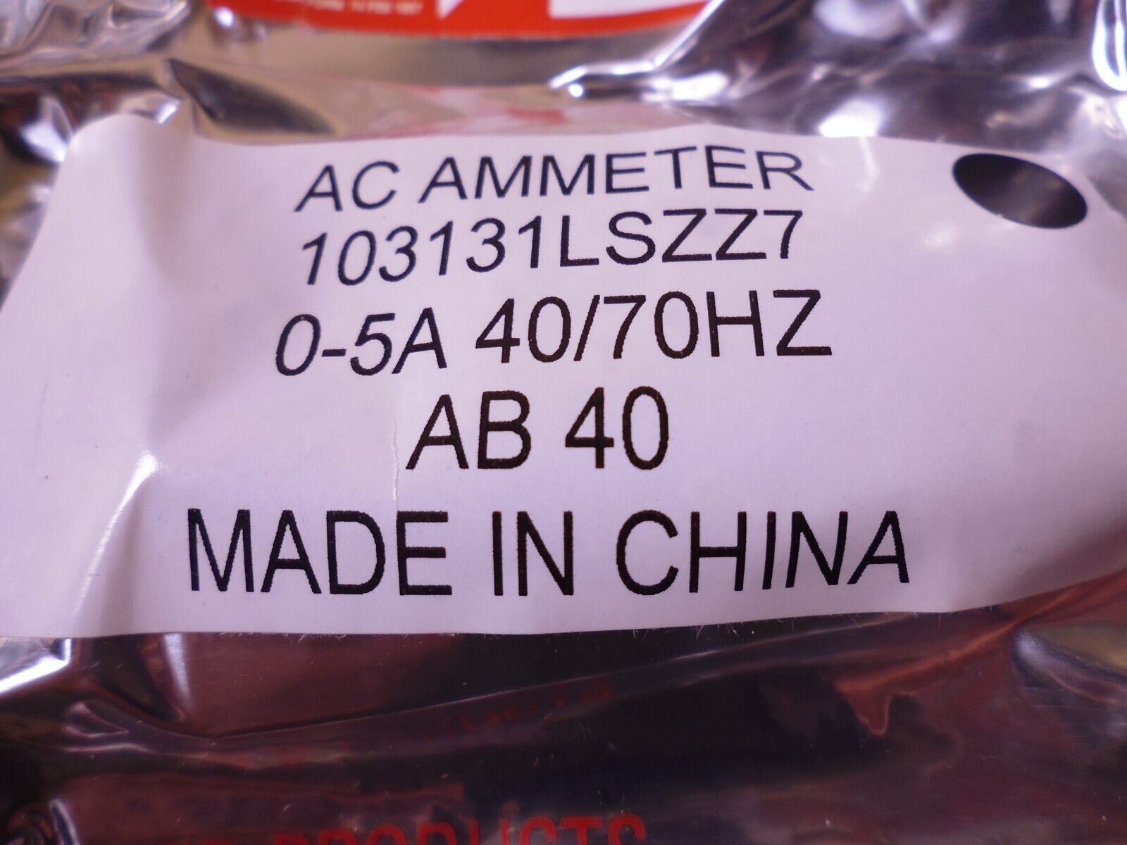 Yokogawa 103131LSZZ7 AC Ammeter 0-5A 40/70HZ AB40 103-131-LSUE 6625-01-386-5185 | Industrial MRO Replacement Parts, Manufacturing Machine Parts &amp; Components, Heavy Equipment Parts Supplier