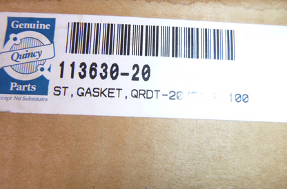 Genuine OEM Quincy Compressor 113630-20 Gasket Set QRDT-20/30, RC100 | Industrial MRO Replacement Parts, Manufacturing Machine Parts &amp; Components, Heavy Equipment Parts Supplier