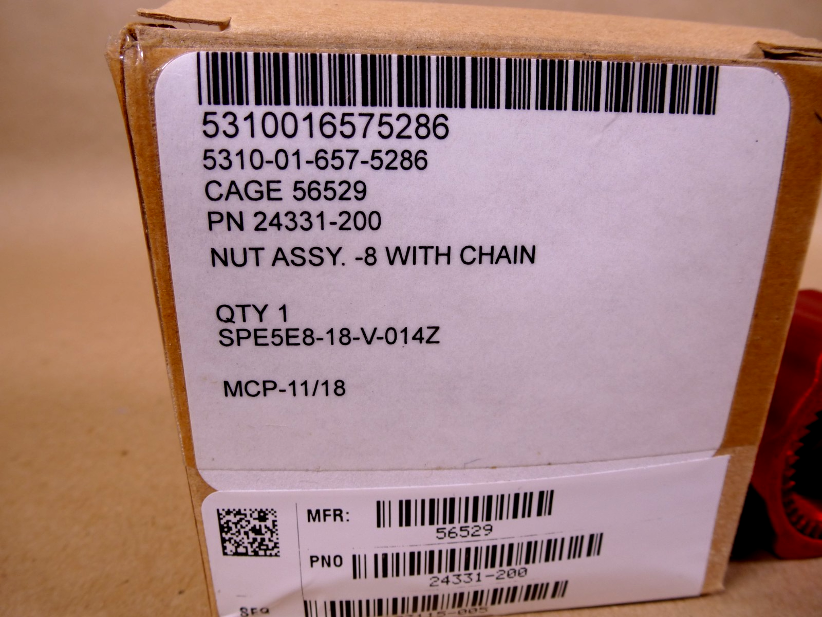USGI Hercules Nomen Nut Assembly 24331-200, 5310-01-657-5286 | Industrial Replacement Nuts &amp; Bolts Distributor and Machinery Screws &amp; Fasteners Supply