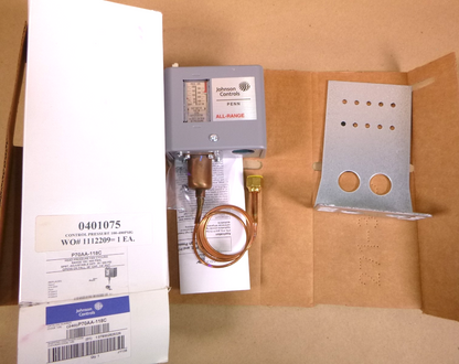 P70AA-118C Johnson Controls Head Pressure Fan Cycling 100/400 PSIG, SPST | Electrical MRO Replacement Parts &amp; Components and Commercial Electrical Supplies Company
