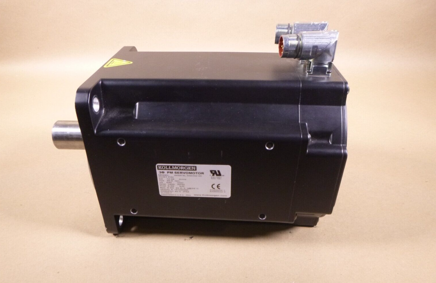 Kollmorgen 640 Vdc Servo Motor AKM74L-ANCN2-00, 5.59 KW (For Parts Not Working) | Industrial Electric Motors, Pumps &amp; Parts