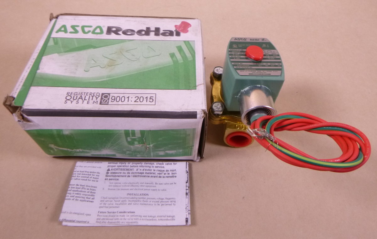 ASCO 3UK51 Solenoid Valve 8210G002 Redhat 1/2" , 50/60HZ , 6.1/8.1 WATTS | Electrical MRO Replacement Parts &amp; Components and Commercial Electrical Supplies Company