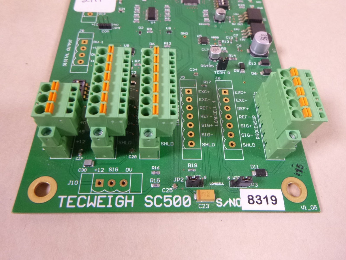 Tecweigh SC500 Wy15 Belt Scale Signal Conditioning Circuit Board
