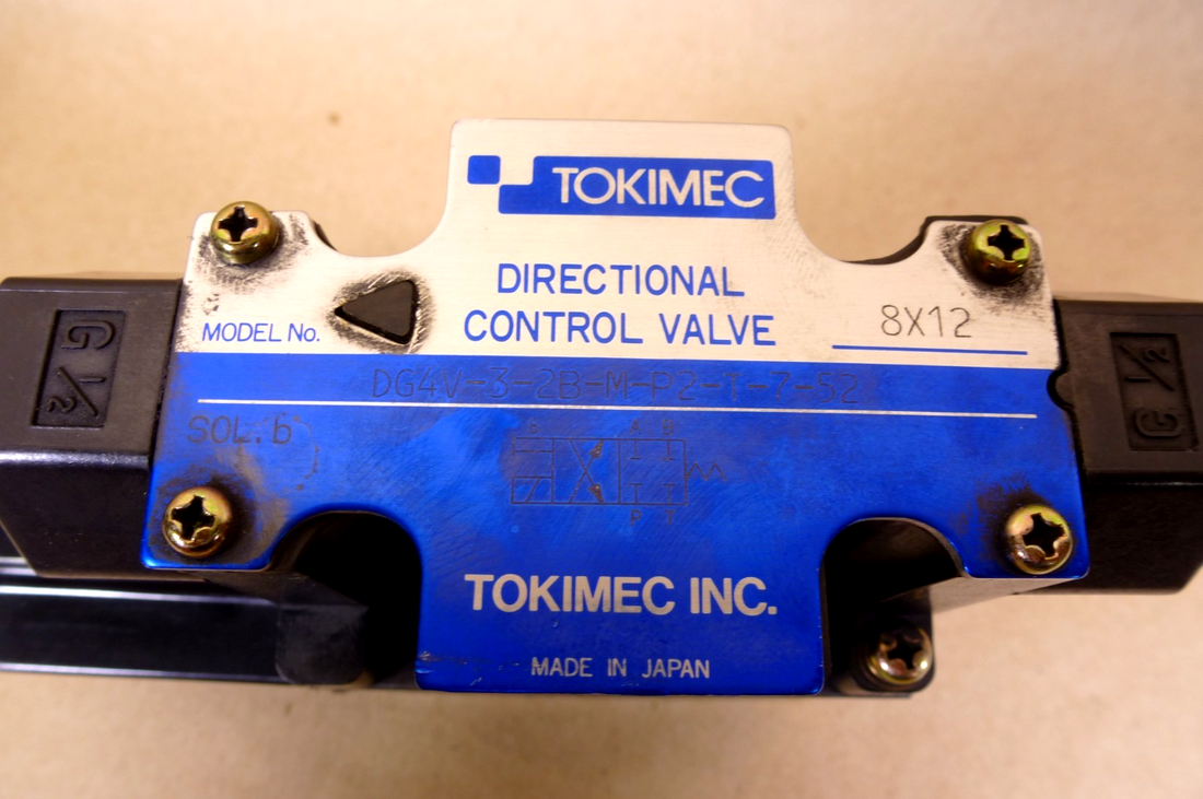Tokimec DG4V-3-2B-M-P2-T-7-52 Hydraulic Directional Control Valve | Industrial MRO Replacement Parts, Manufacturing Machine Parts &amp; Components, Heavy Equipment Parts Supplier