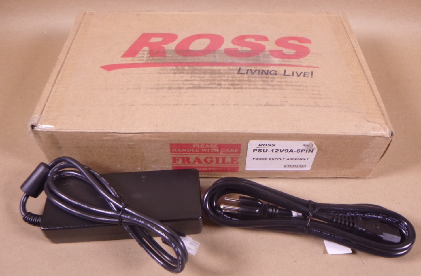 Ross PSU-12V9A-6PIN 12V 9A 6-PIN Power Supply For Carbonite Black Solo | Electrical MRO Replacement Parts &amp; Components and Commercial Electrical Supplies Company