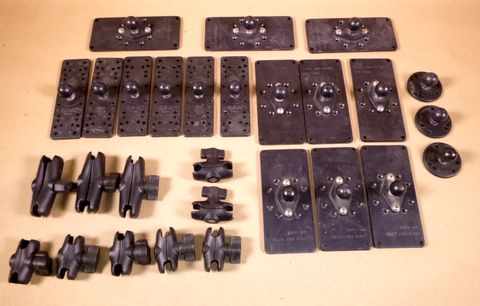 USED (Lot of 37 Pcs.) Ram Mounts Size B 1" Ball Assorted Mounts And Socket Arms | Industrial MRO Replacement Parts, Manufacturing Machine Parts & Components, Heavy Equipment Parts Supplier