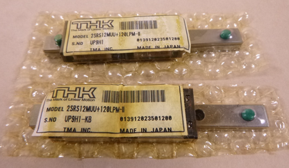 (2) THK SRS12M x 120mm Linear Rail , (4) SRS12M Guide , 2SRS12MUU+120LPM-II