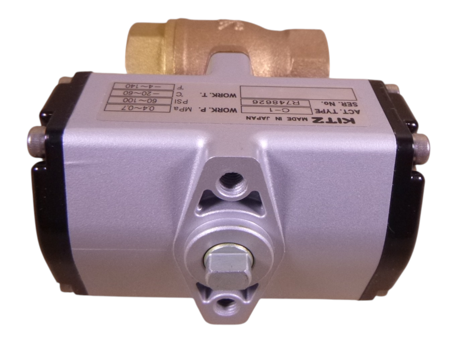 Kitz C-TE C-1 Pneumatic Actuator 3/4" 2-Way Ball Valve 60-100PSI 0.4-0.7MPa