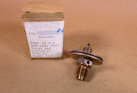Spirax Sarco 0620481 Air Vent Assembly 32 Bar 1/2" to 4" FT20, 32 Float Trap | Industrial MRO Replacement Parts, Manufacturing Machine Parts & Components, Heavy Equipment Parts Supplier