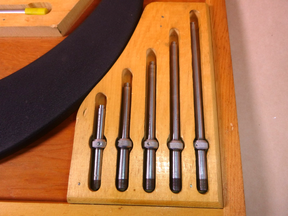 USED Scherr Tumico Interchangeable Anvil Outside Micrometer Set 12" to 18" Range | Industrial MRO Tools and Replacement Industrial Equipment Components