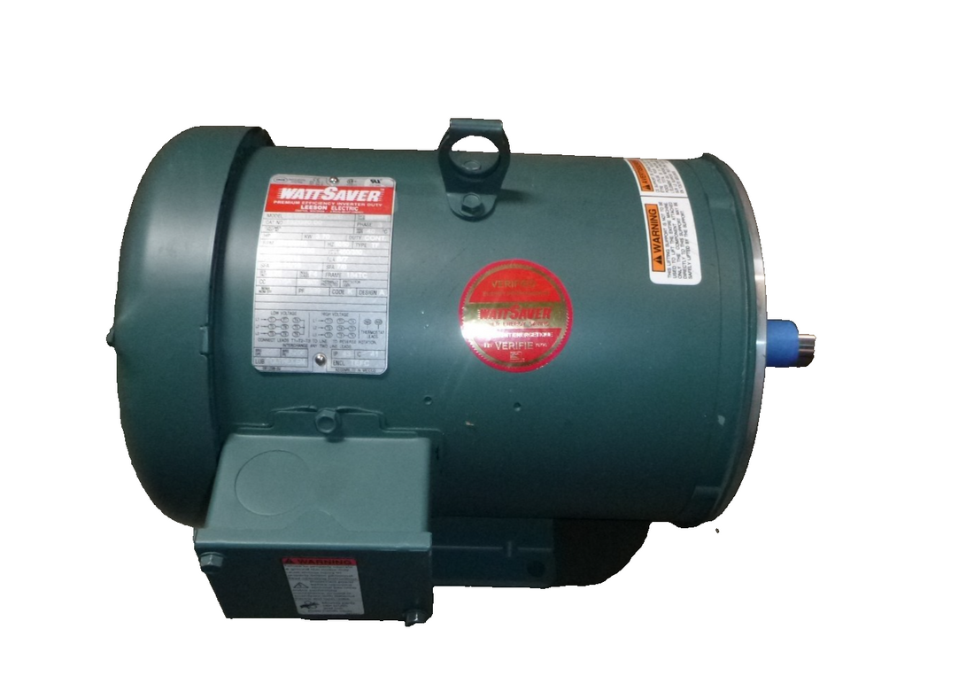 132080 New Leeson Electric Motor 5 HP, 3450 RPM,184TC, 208/230/460 V, TEFC, 3 Ph