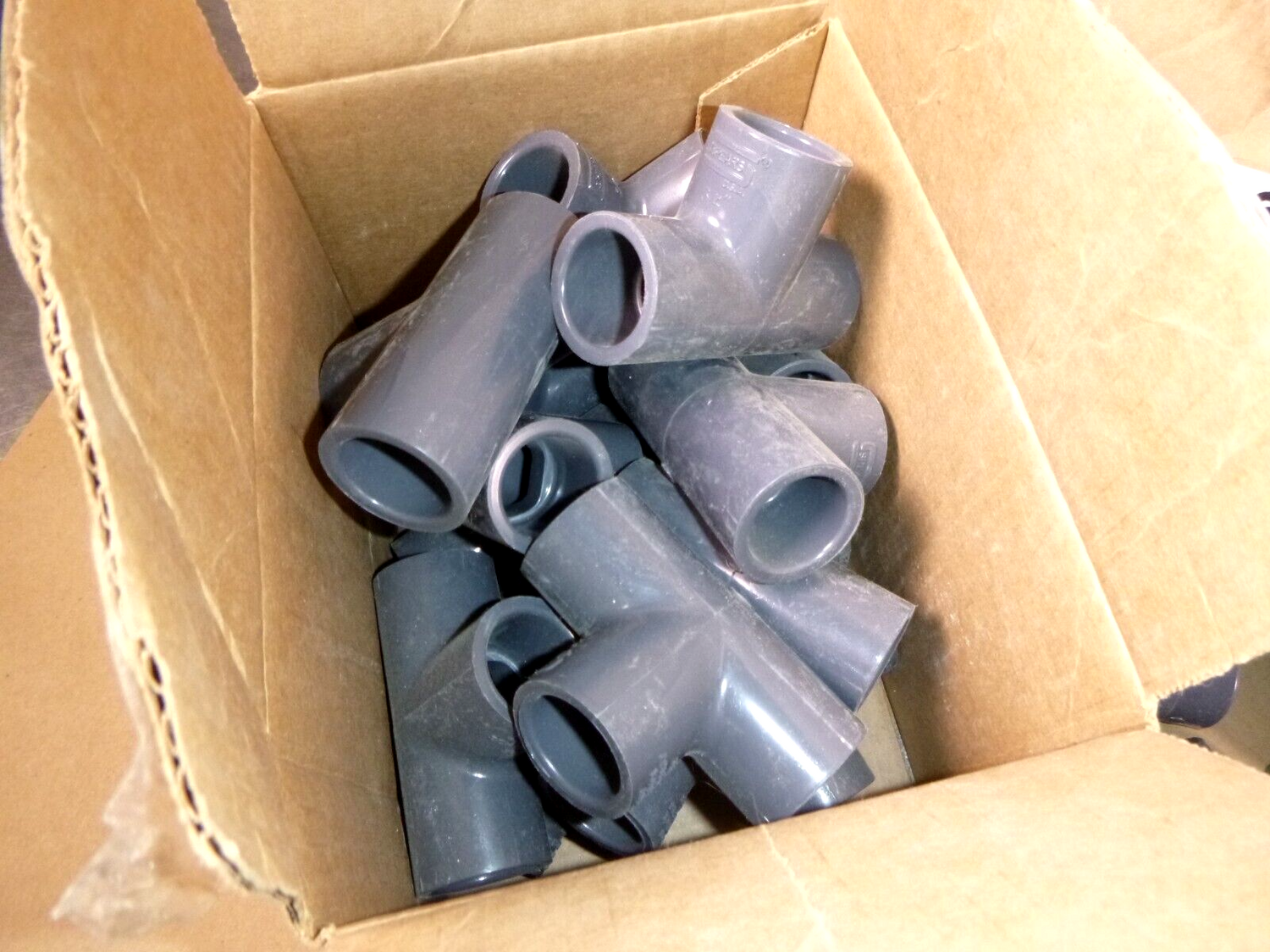 (Lot of 122) Spears 3/4" SCD 80 PVC Socket Couplings, Unions, Elbows, TEE&