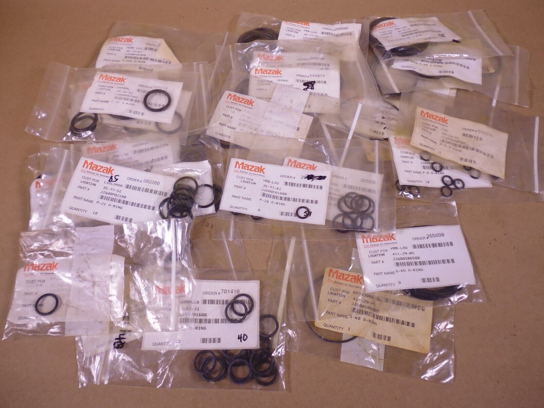 HUGE LOT! OEM MAZAK O-RING SET P-5 P-9 P-10 P-16 P-21 P-22 P-25 P-40 P-42 P-50A | Industrial MRO Replacement Parts, Manufacturing Machine Parts &amp; Components, Heavy Equipment Parts Supplier