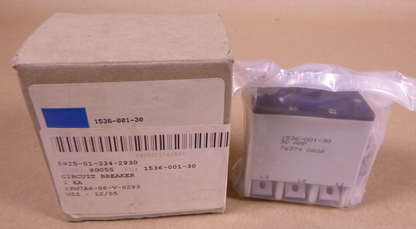 1536-001-30 Eaton Circuit Breaker 30 Amp 3 Pole , 5925-01-334-2930 | Electrical MRO Replacement Parts &amp; Components and Commercial Electrical Supplies Company