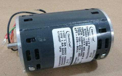 ELECTROCRAFT TYCO 150-978-260-777-030 KPT-K26-BOLL CONTROL MOTOR 110V 1/10HP 1PH