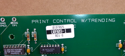 Kaye Instruments Print Control Circuit Board B0909-1 Rev C / U0909-1 | Electrical MRO Replacement Parts &amp; Components and Commercial Electrical Supplies Company