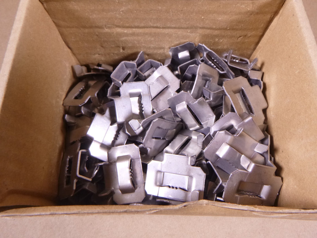 PSC2080557 Hubbell Chance Stainless 1/2" Banding Buckle USA (95 Pieces) | Industrial MRO Replacement Parts, Manufacturing Machine Parts &amp; Components, Heavy Equipment Parts Supplier