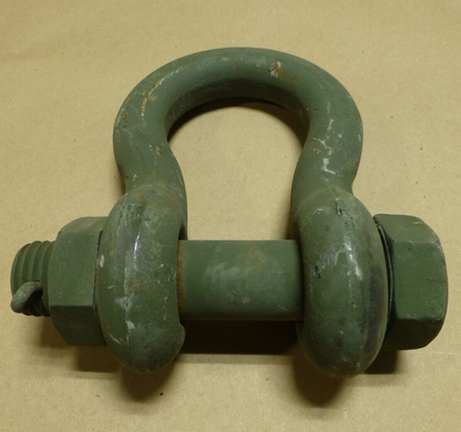 M998 M939 FMTV MAXXPRO MILITARY TOW SHACKLE 1-3/8" , 21 TON | Genuine M35 Military Truck Parts and M939 Cargo Truck Surplus Parts