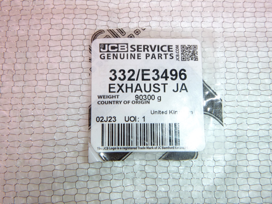 JCB Exhaust Jacket / Heat Shield 332/E3496 | Industrial Tractor Parts Supplier and Surplus Tractor Parts &amp; Accessories