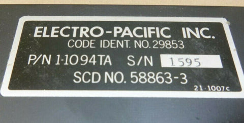 ELECTRO-PACIFIC 1-1094TA VOLTAGE REGULATOR CONVERTER , 6110-01-032-5075 | Electrical MRO Replacement Parts & Components and Commercial Electrical Supplies Company