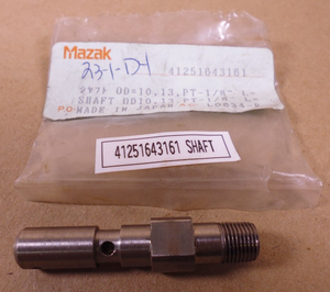 Mazak 41251643161 Shaft , OD=10 , 13 , PT-1/8"