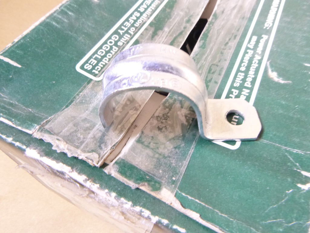 (200 Pc. Lot) Dottie 1" One Hole Pipe Strap, Carbon Steel, 14 Gauge | Industrial Replacement Nuts & Bolts Distributor and Machinery Screws & Fasteners Supply